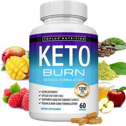 Keto Burn Supplement Ketogenic Formula for Men & Women - 60 Count