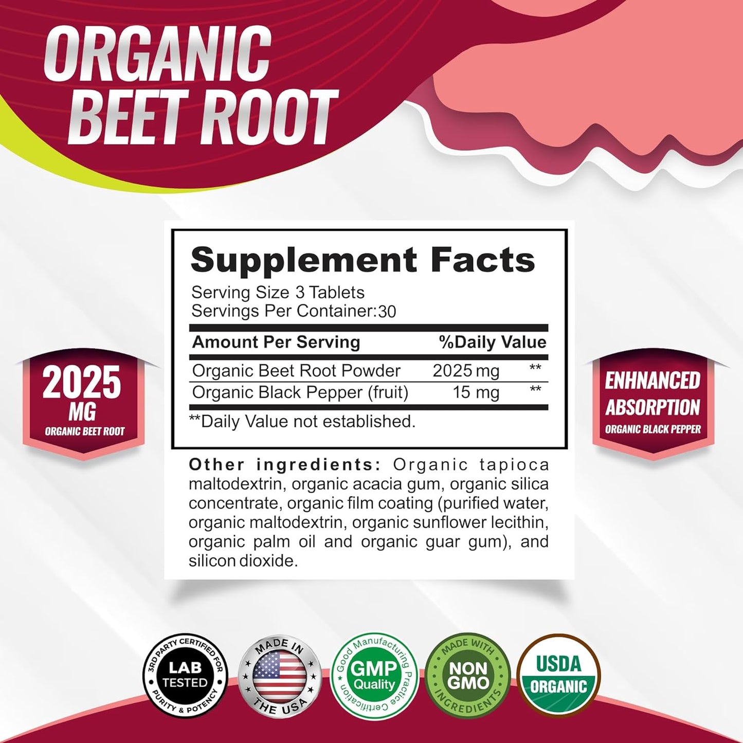 Organic Beet Root Capsules – Circulation & Energy Support