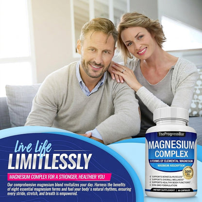 8-in-1 Magnesium Complex | Advanced High Absorption Formula for Sleep, Muscle & Daily Wellness