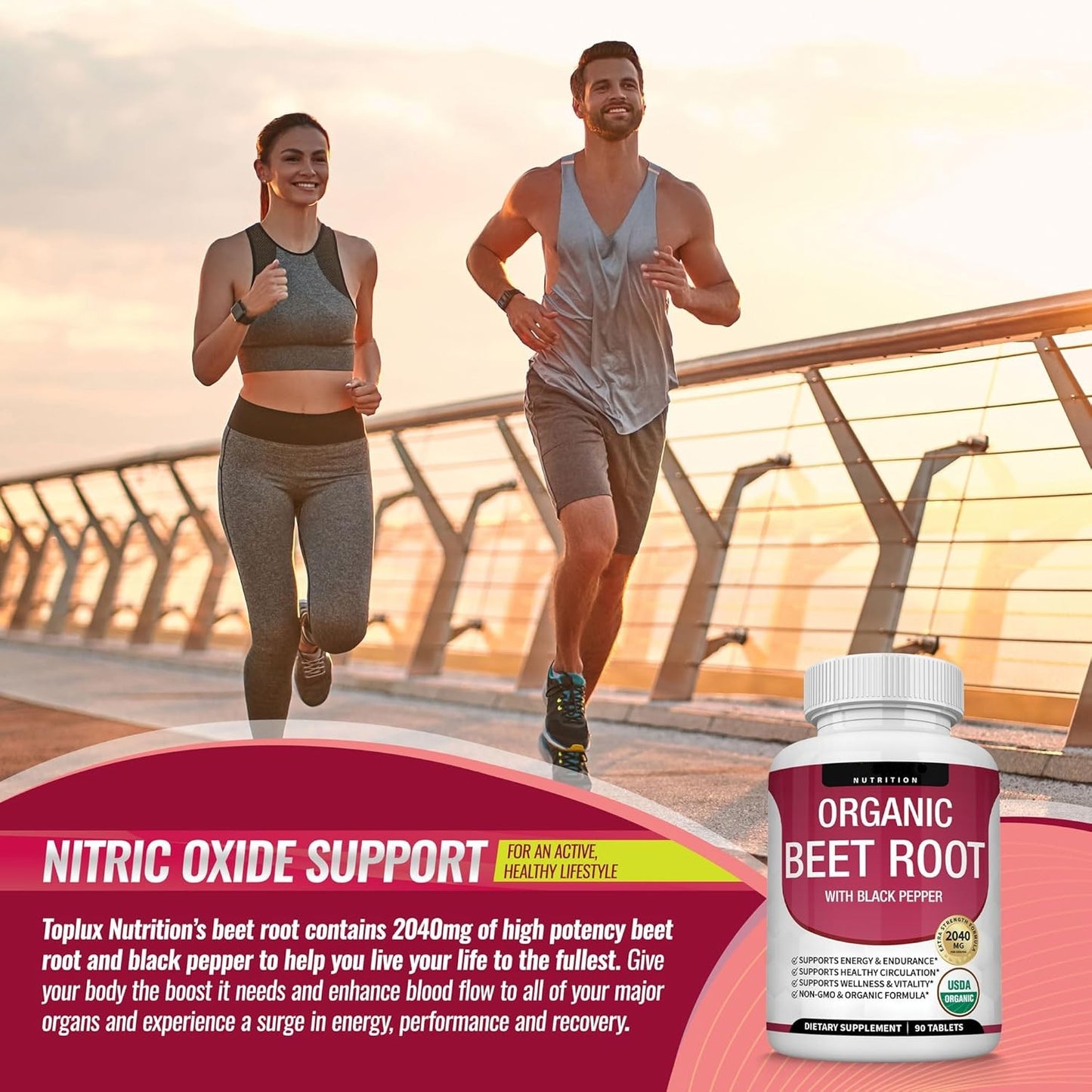 Organic Beet Root Capsules – Circulation & Energy Support