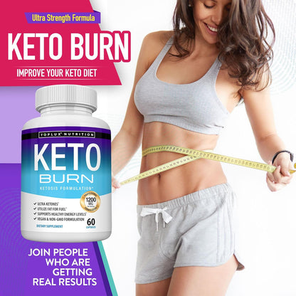 Keto Burn Supplement Ketogenic Formula for Men & Women - 60 Count