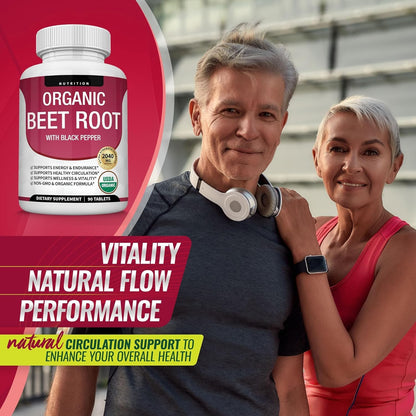 Organic Beet Root Capsules – Circulation & Energy Support