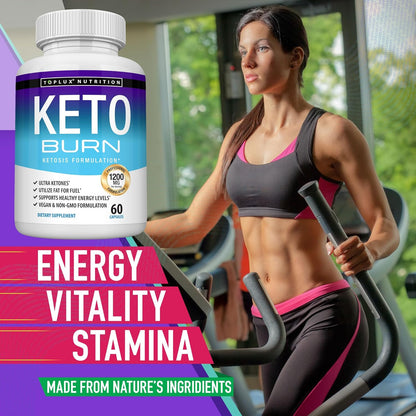 Keto Burn Supplement Ketogenic Formula for Men & Women - 60 Count