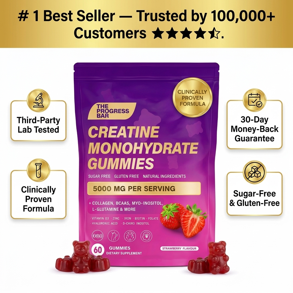 ThePBLabs™ Creatine Monohydrate Gummies + Collagen | Complete Strength & Recovery Formula