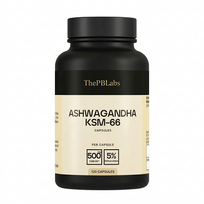 Ashwagandha KSM-66 – Focus, Mood & Energy Support (120 Capsules)